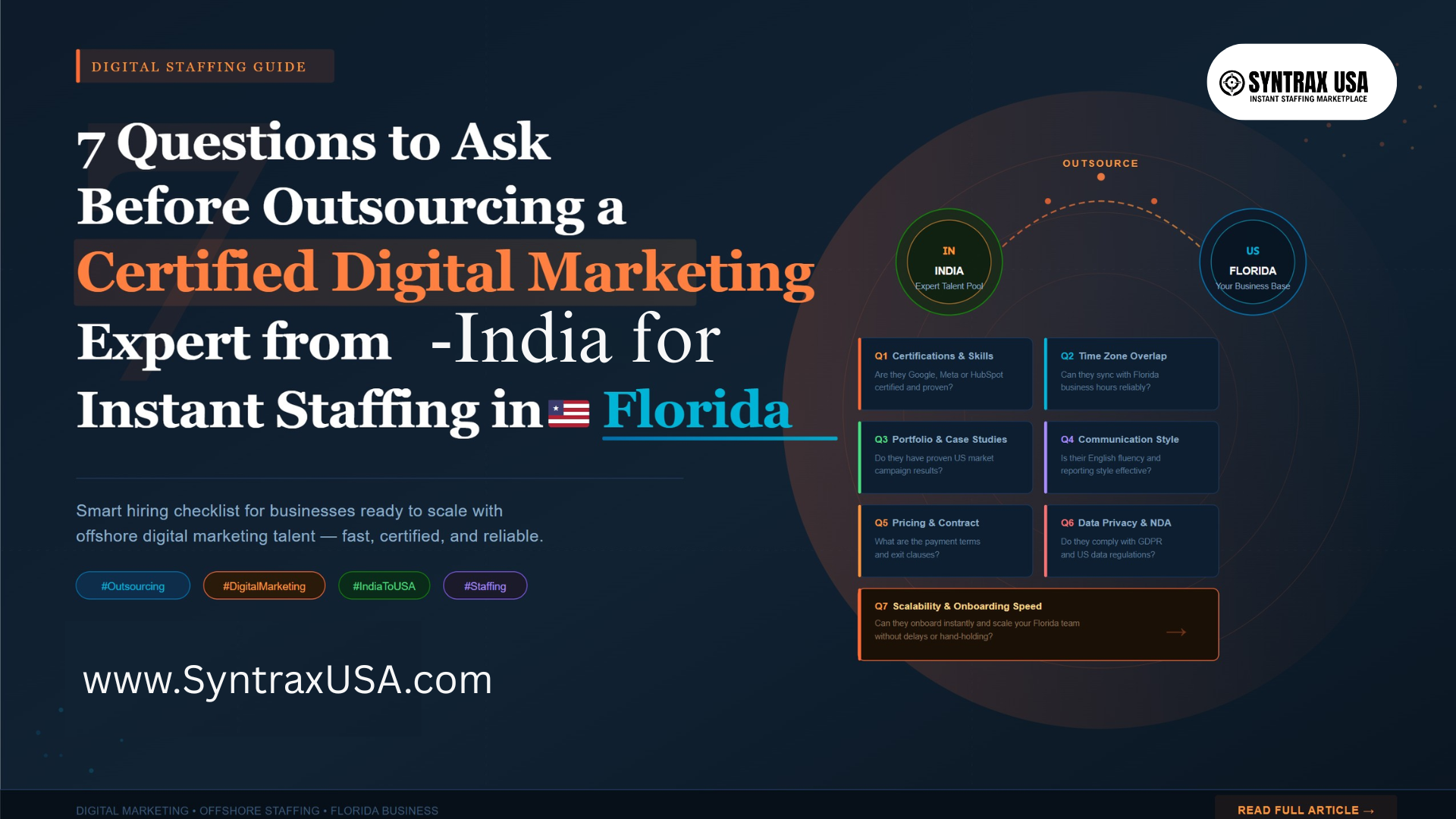 7 Questions to Ask Before Outsourcing a Certified Digital Marketing Expert from India for Instant Staffing in Florida