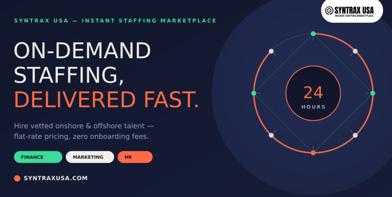 Why Every Growing Business Needs an On-Demand Staffing Company in the USA
