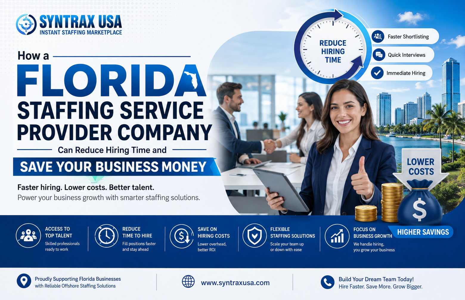 How a Florida Staffing Service Provider Company Can Reduce Hiring Time and Save Your Business Money