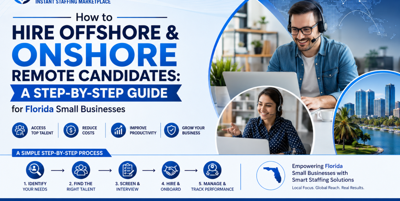 How to Hire Offshore & Onshore Remote Candidates: A Step-by-Step Guide for Florida Small Businesses